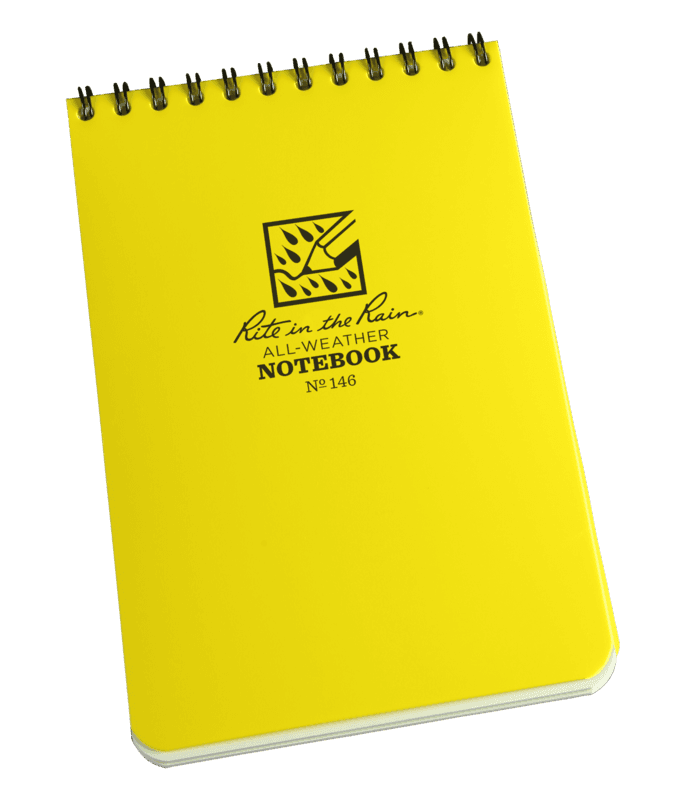 CALEPIN DE POCHE HYDROFUGE 4 X 6 PO