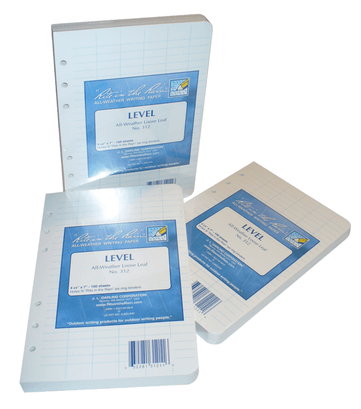 PAPIER HYDROFUGE NIVEAU 4,6 X 7 PO - 100