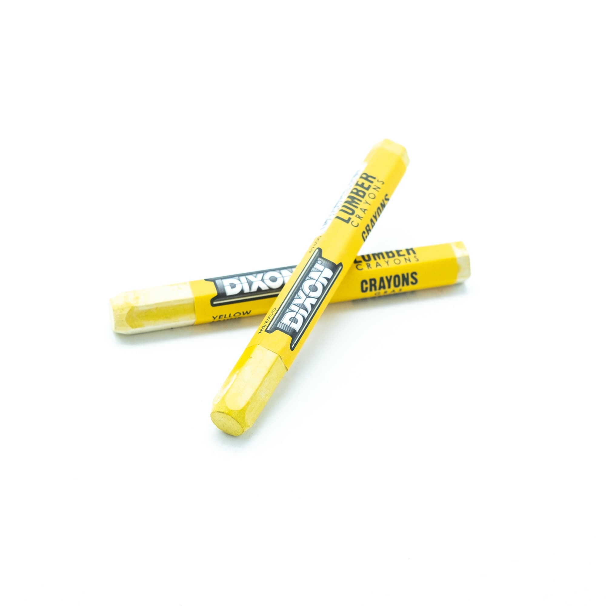 CRAYONS DE CIRE GRAS DE DIXON, JAUNE - PAQUET DE 12